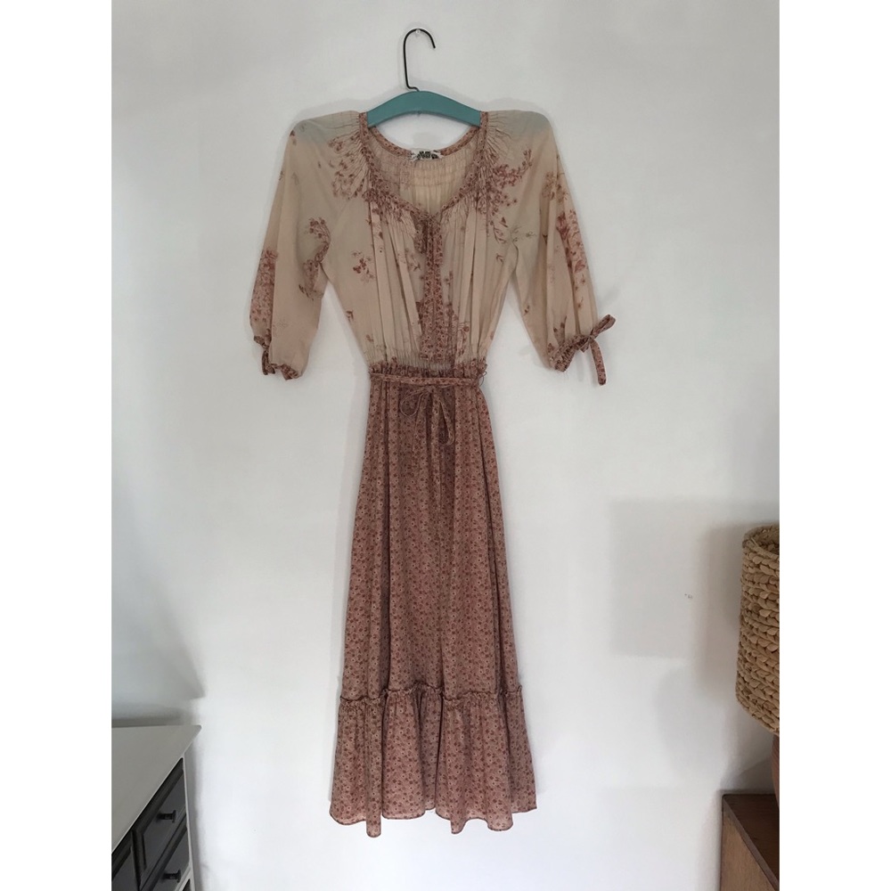 Vintage boho prairie dress